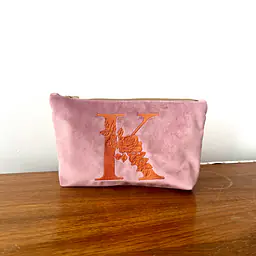 Kosmetyczka FLAT różowa „K” - Master